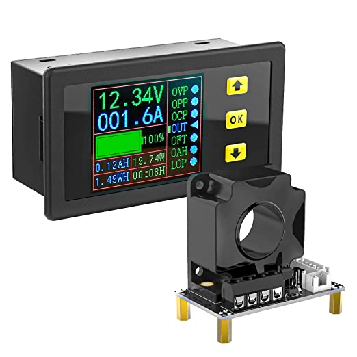 DROK Charge and Discharge Monitor