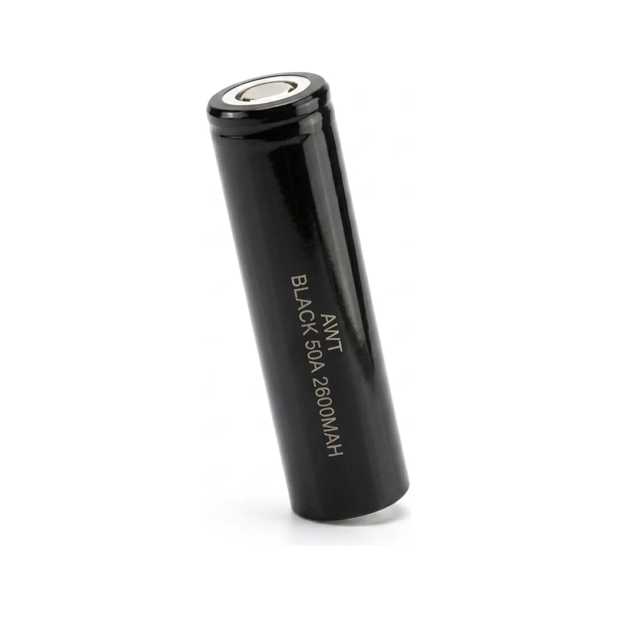 Illustrative render of the AWT BLACK 50A 2600mAh cell