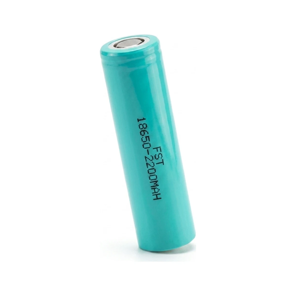 Illustrative render of the FST 18650-2200mAh cell