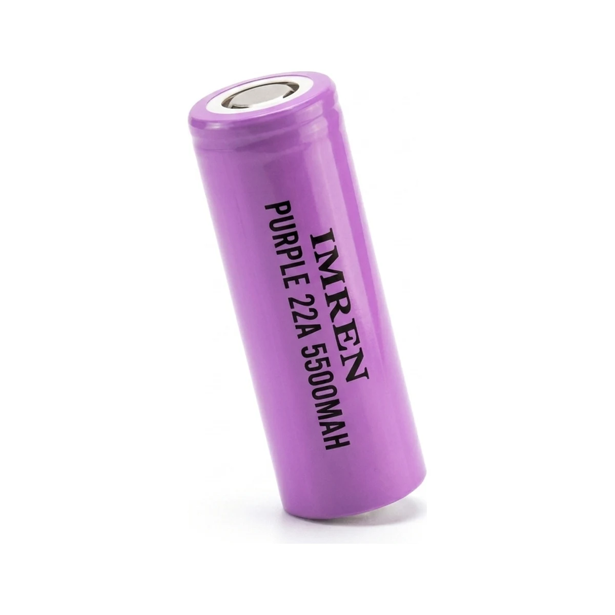 Illustrative render of the Imren PURPLE 22A 5500mAh cell