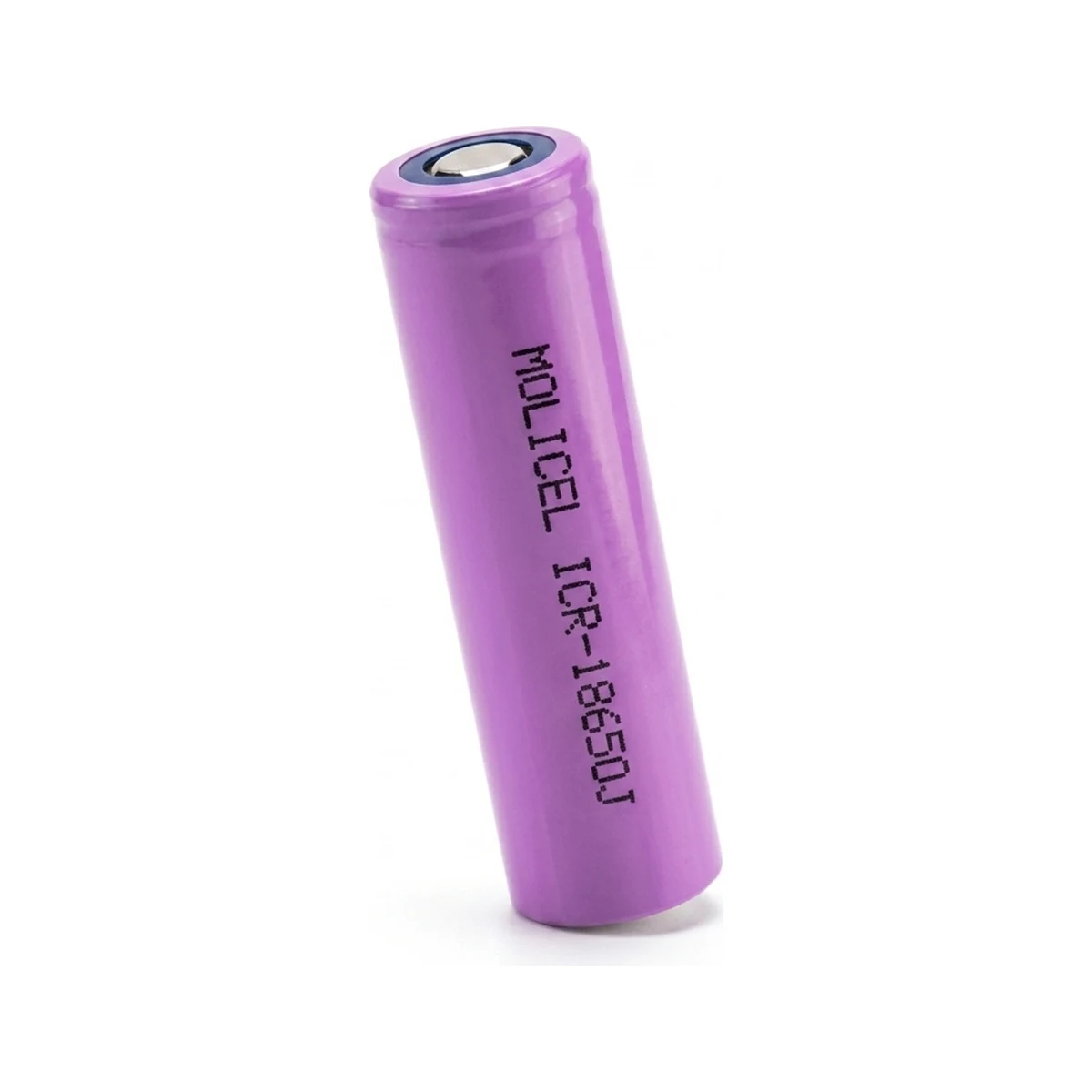 Illustrative render of the Moli Energy ICR-18650J cell