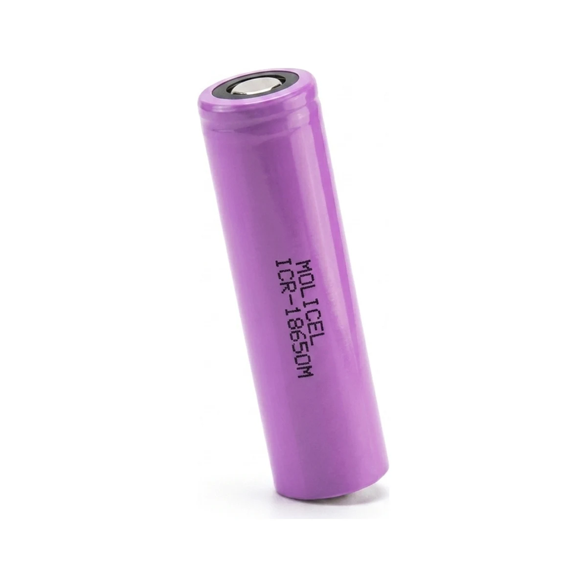 Illustrative render of the Moli Energy ICR-18650M cell