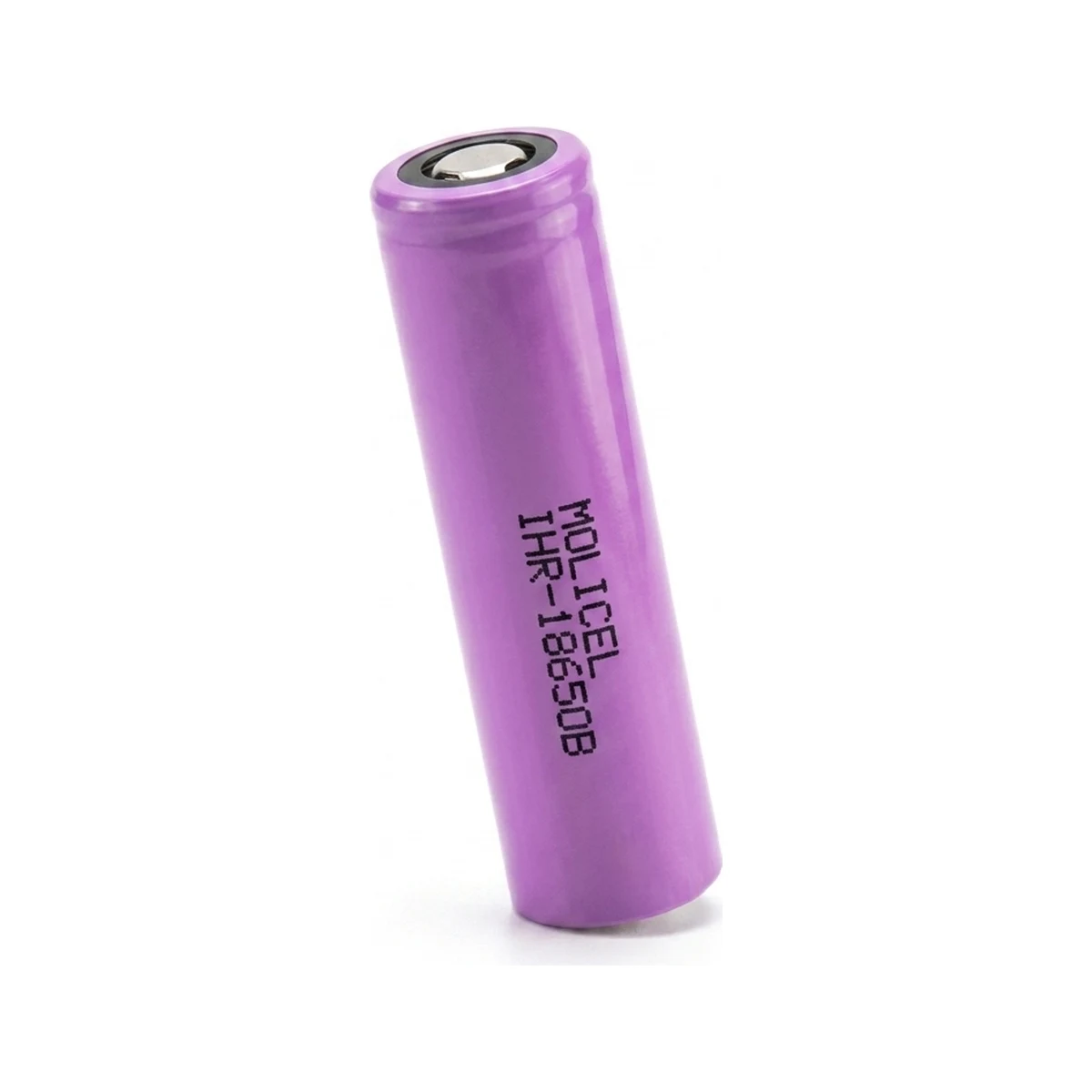 Illustrative render of the Moli Energy IHR-18650B cell