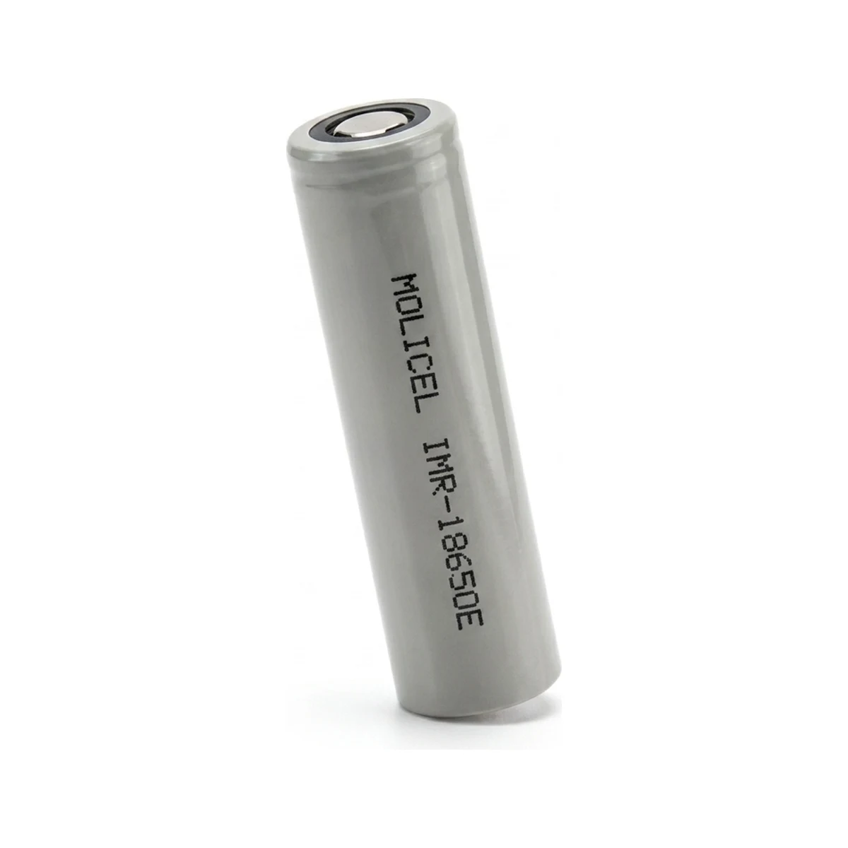 Illustrative render of the Moli Energy IMR-18650E cell