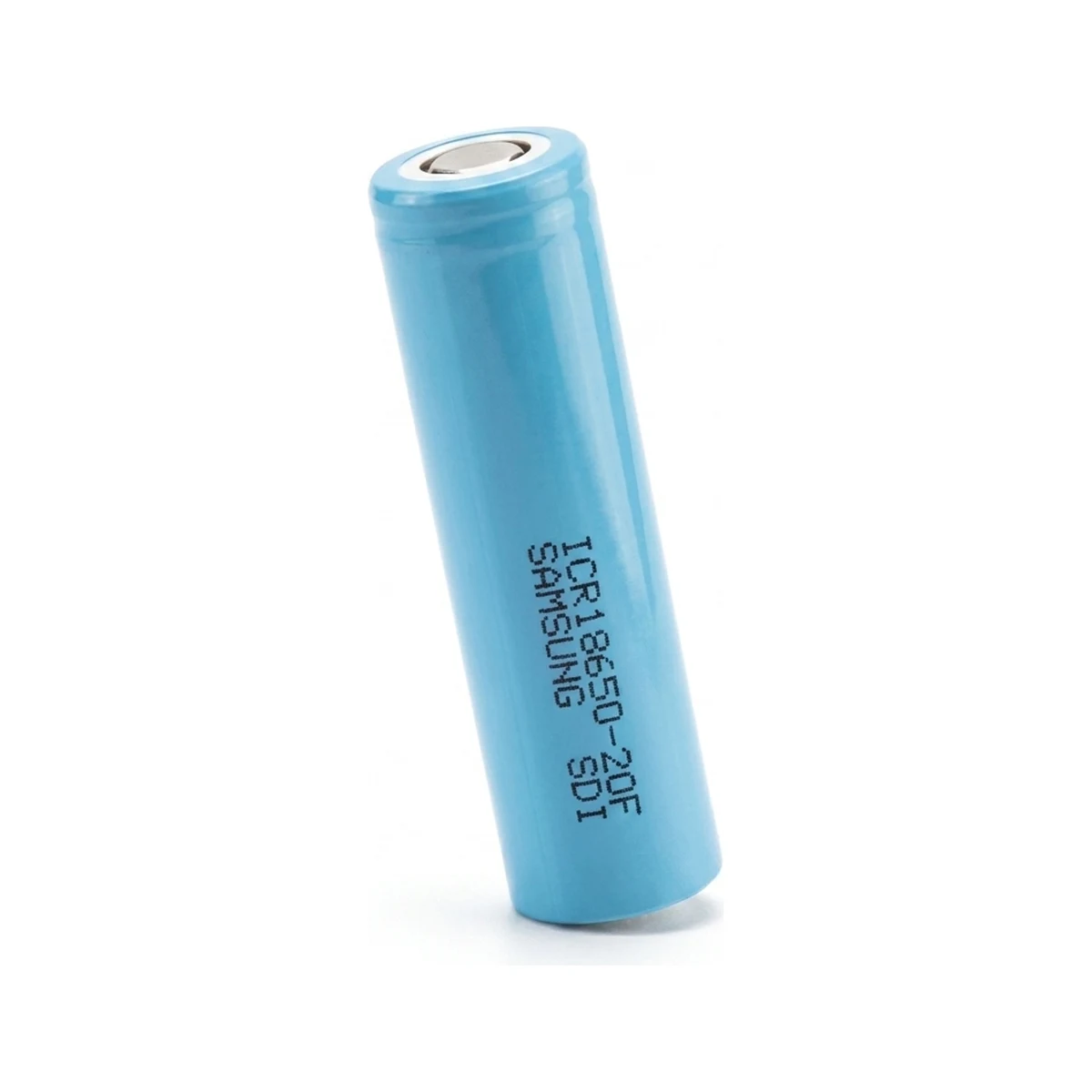 Illustrative render of the Samsung ICR18650-20F cell