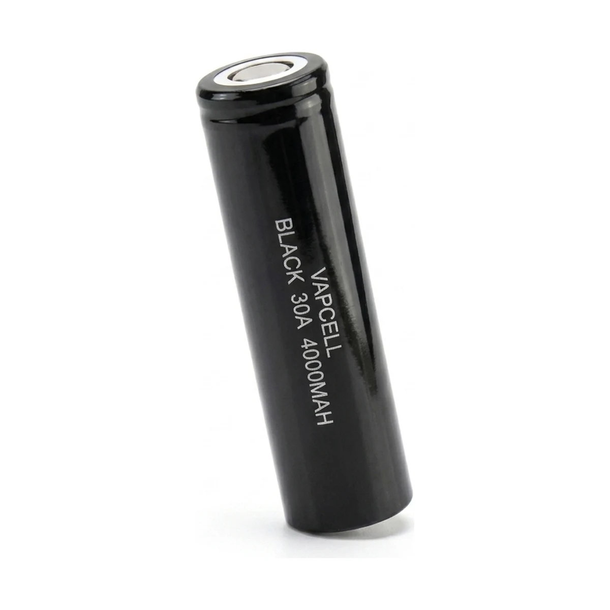 Illustrative render of the Vapcell BLACK 30A 4000mAh cell