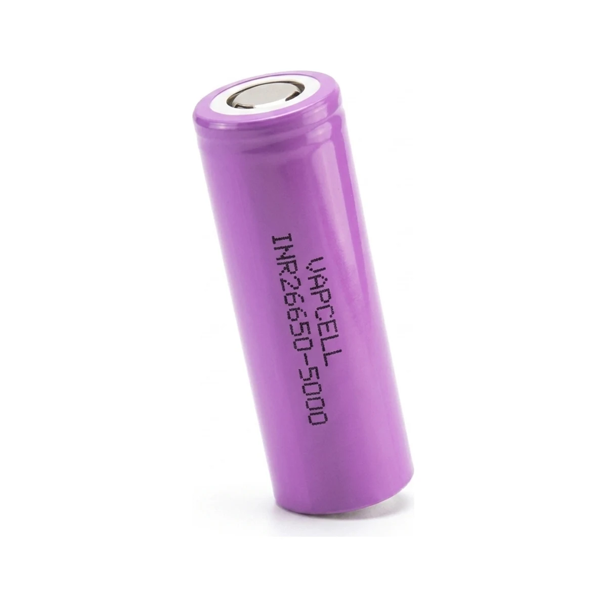 Illustrative render of the Vapcell INR26650-5000 cell