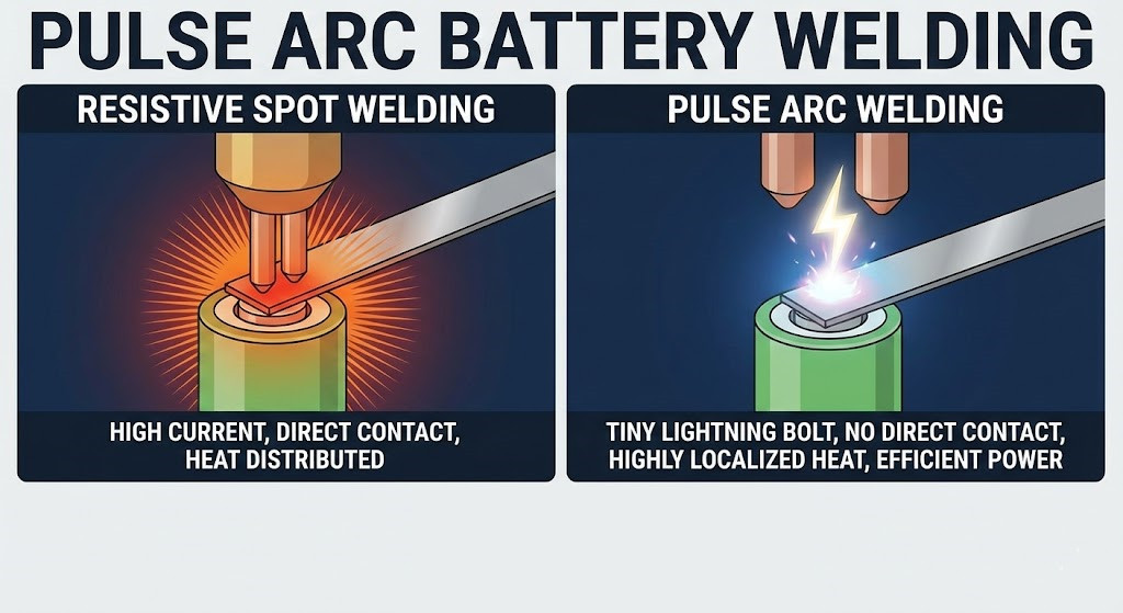 pulse arc battery welding